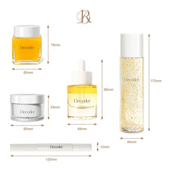Decoder "I See" Skincare Gift Set - 24K Gold + Honey + Squalane (5-Piece Vegan Holiday Set)